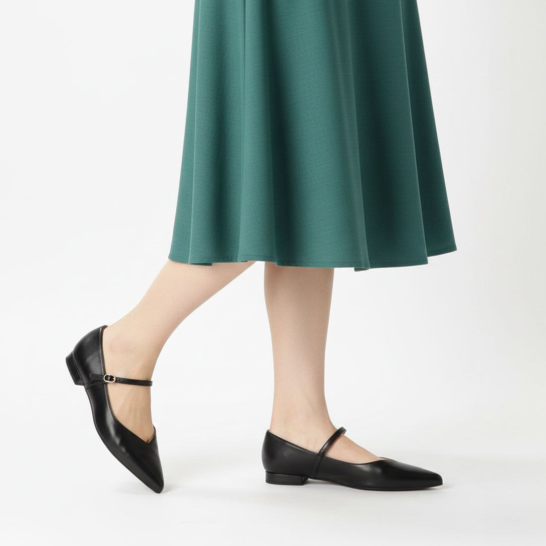 ファビオルスコーニ FABIO RUSCONI メリージェーンパンプス （ブラック