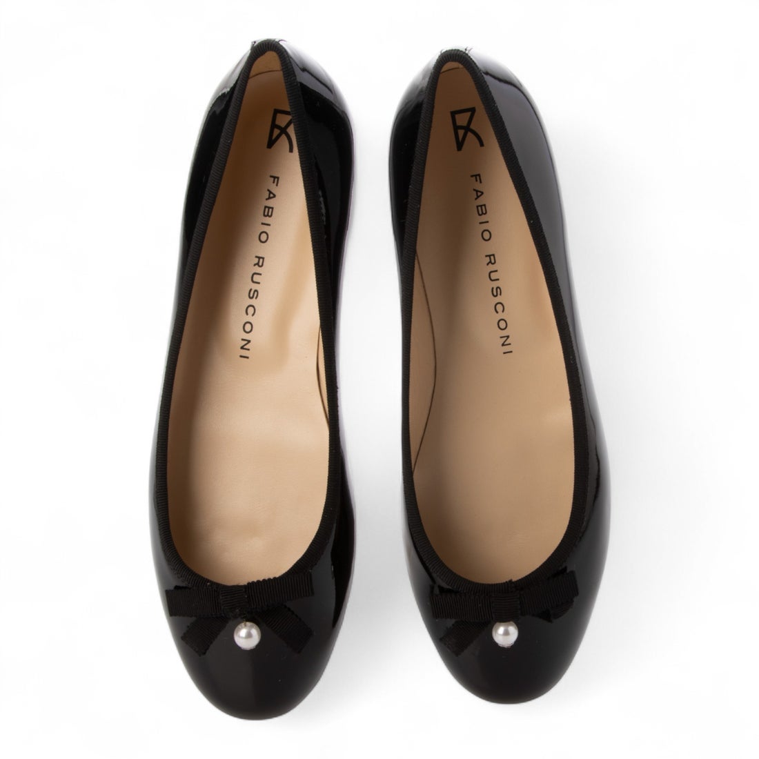 ファビオルスコーニ FABIO RUSCONI バレエシューズ （ブラック） -靴