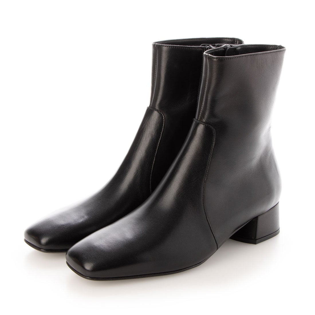 ○ファビオルスコーニ FABIO RUSCONI スクエアトゥショートブーツ