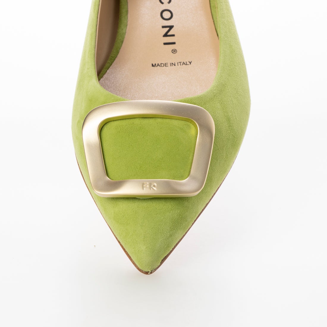 ファビオルスコーニ FABIO RUSCONI ローヒールバックルパンプス