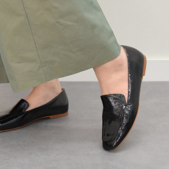 ファビオルスコーニ FABIO RUSCONI スクエアトウサケットモカシューズ