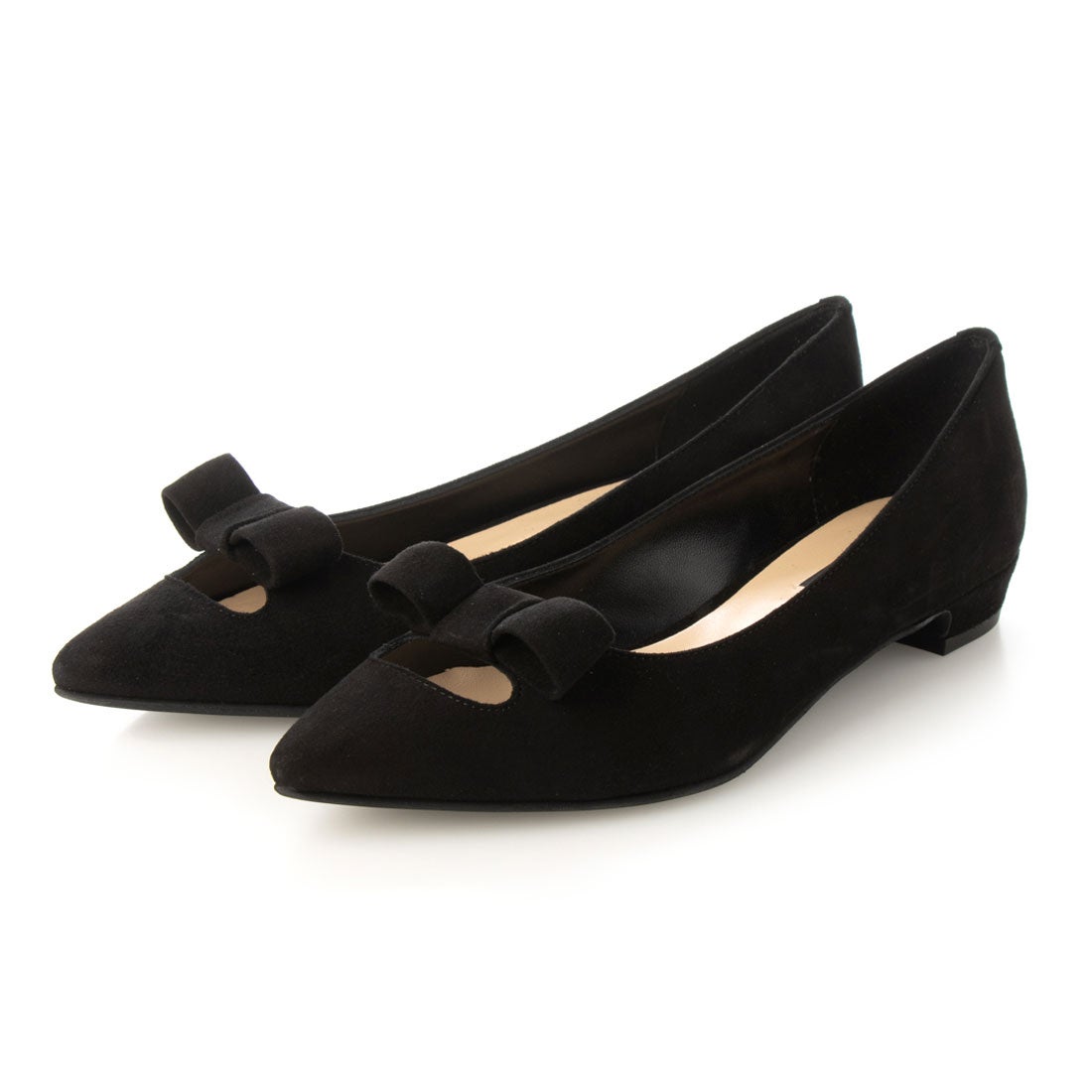 ○ファビオルスコーニ FABIO RUSCONI リボンパンプス （ブラック