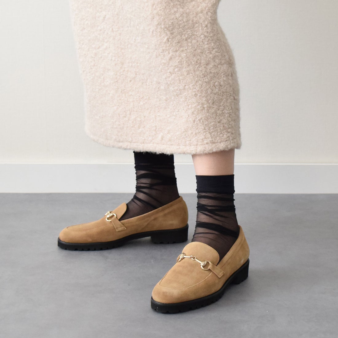 ファビオルスコーニ FABIO RUSCONI EVAタンクソールビットローファー