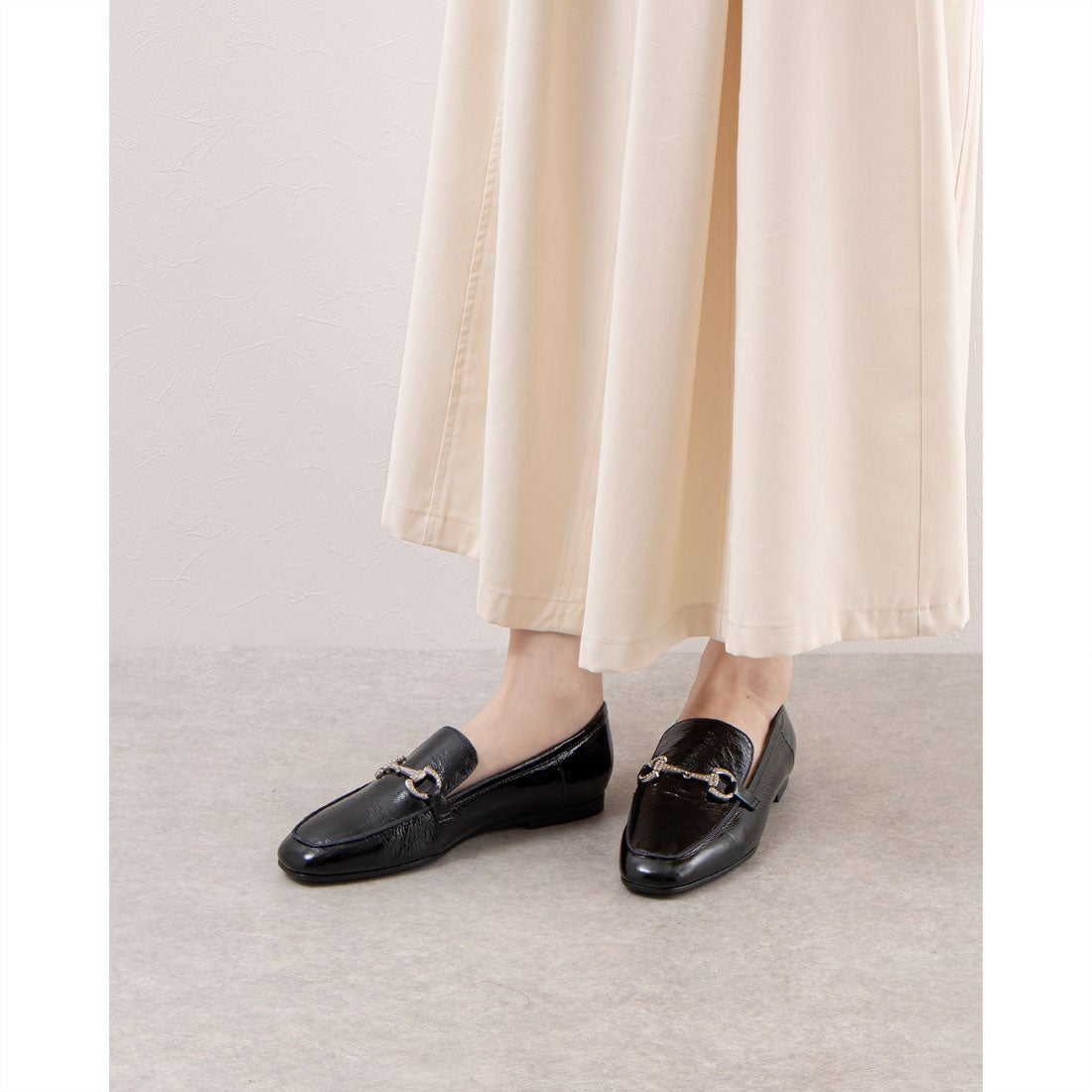 ファビオルスコーニ FABIO RUSCONI ローファー （ブラック