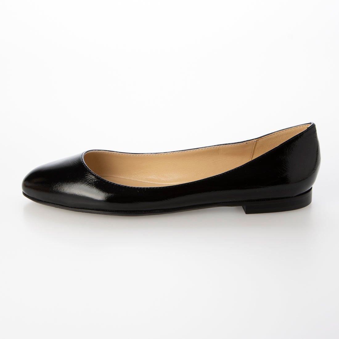 ○ファビオルスコーニ FABIO RUSCONI フラットパンプス （ブラック