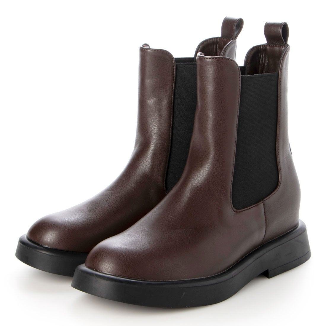 ストレッチサイドゴアブーツ （ダークブラウン） -fitfit(フィット