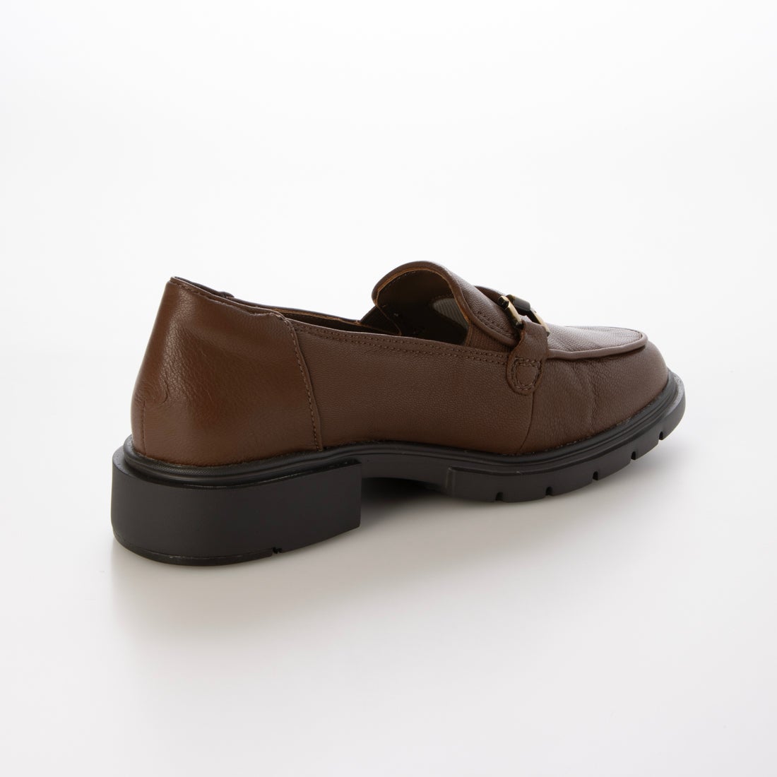 ボリュームソールレザーローファー210 （ブラウン） -fitfit(フィット