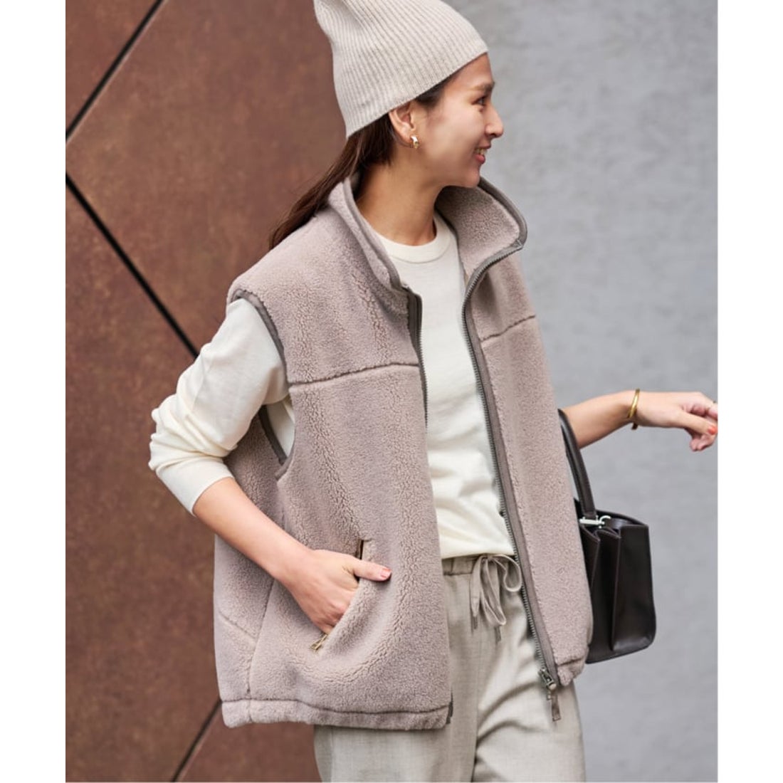 フレームワーク FRAMeWORK ≪≫ウールボアベスト （ベージュ