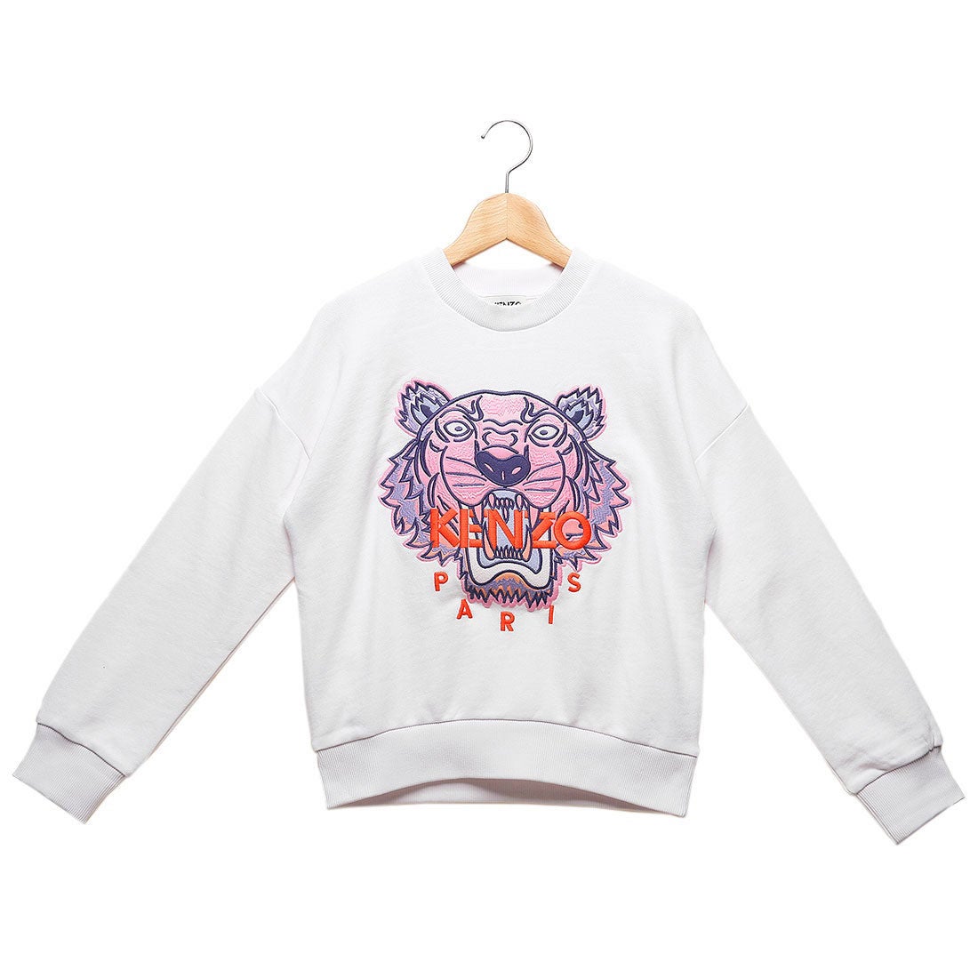 ケンゾー KENZO ロングTシャツ ロゴ プリントT ホワイト マルチ キッズ