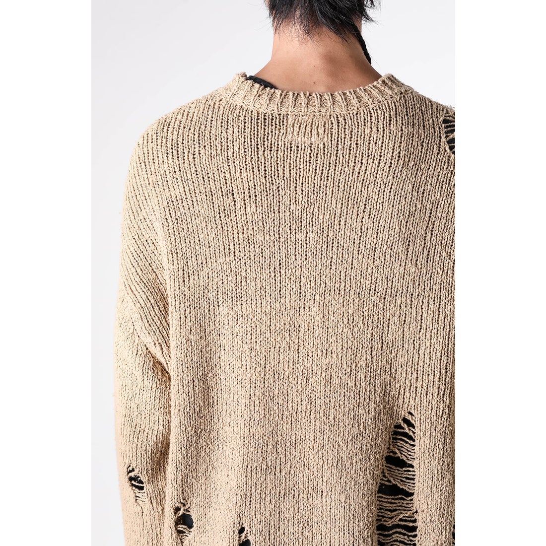 KAMIYA Sun-Faded Sweater （Beige） - Osaka / Kyoto, Ship Worldwide