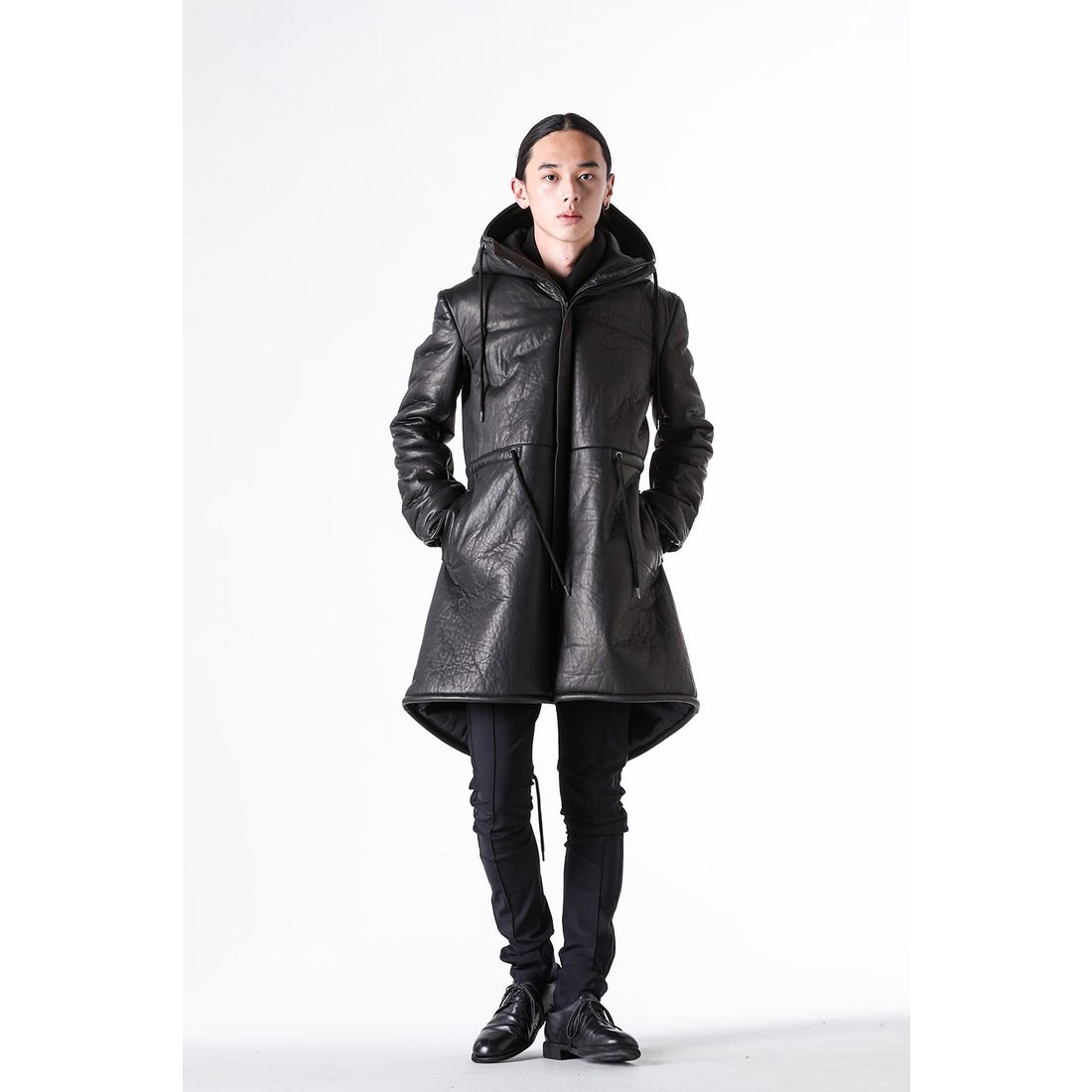 kiryuyrik Deer Bonding Leather Mods Coat （Black） - Osaka / Kyoto