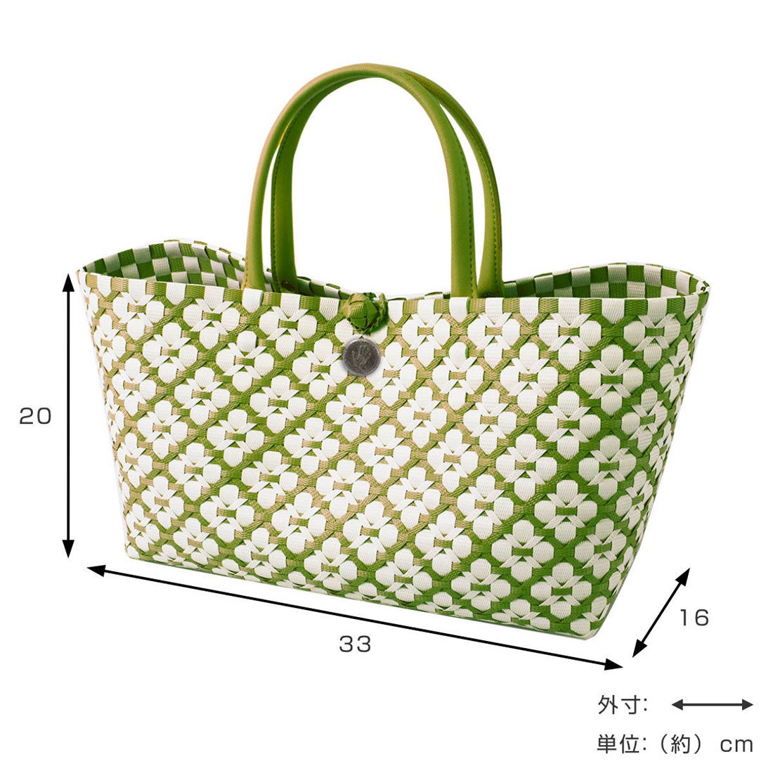 Handed By かごバッグ MOTIF M 手編みかごバッグ カゴバッグ