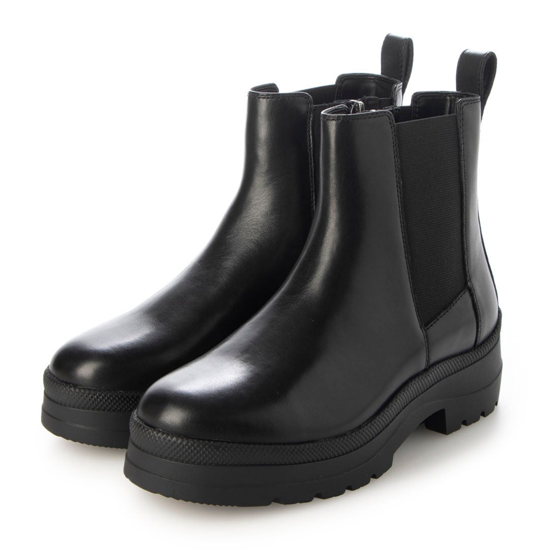 ヒールミー HEAL ME レディース 本革ボリュームソールサイドゴアブーツ