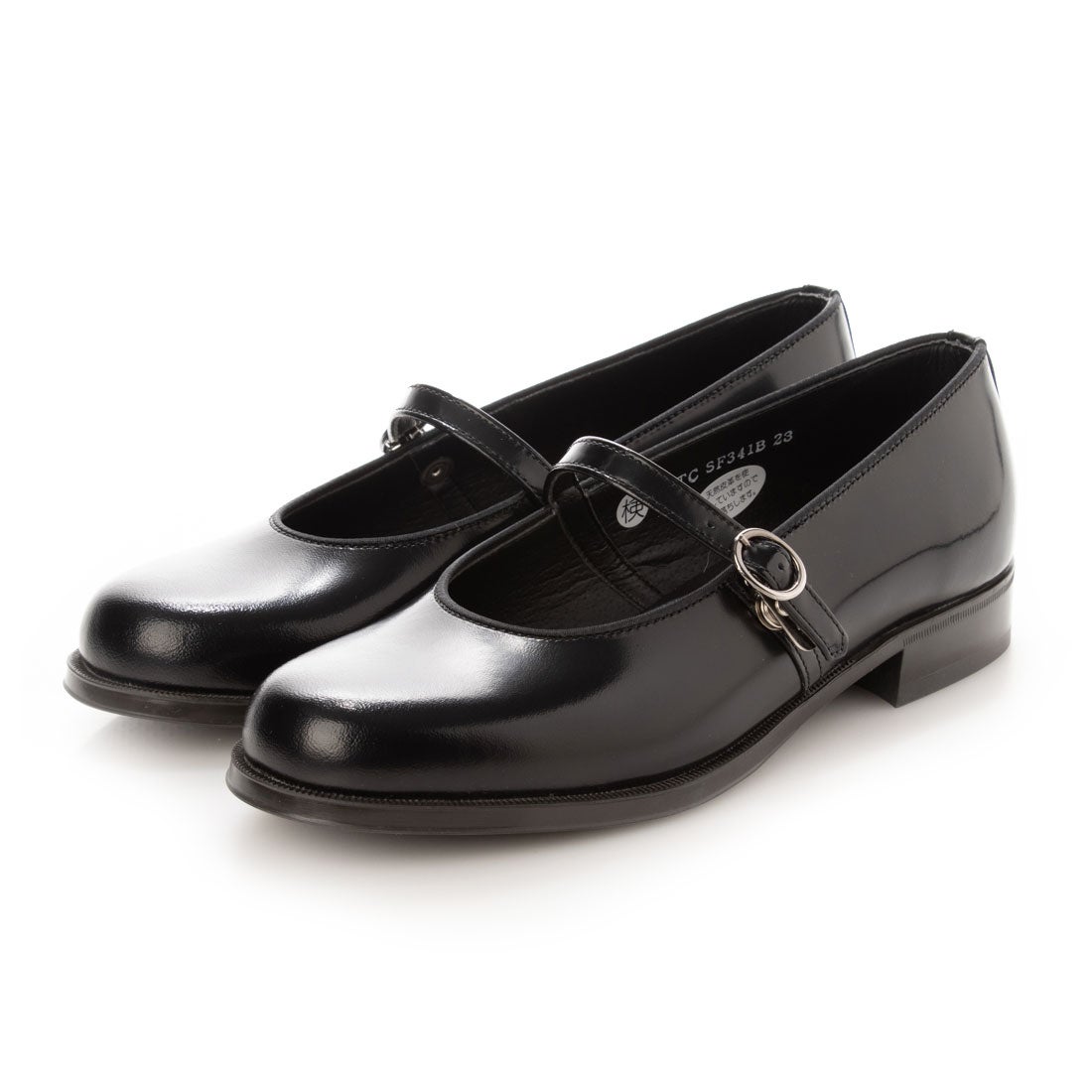 ハルタ HARUTA ワンストラップシューズ （ブラック） -靴