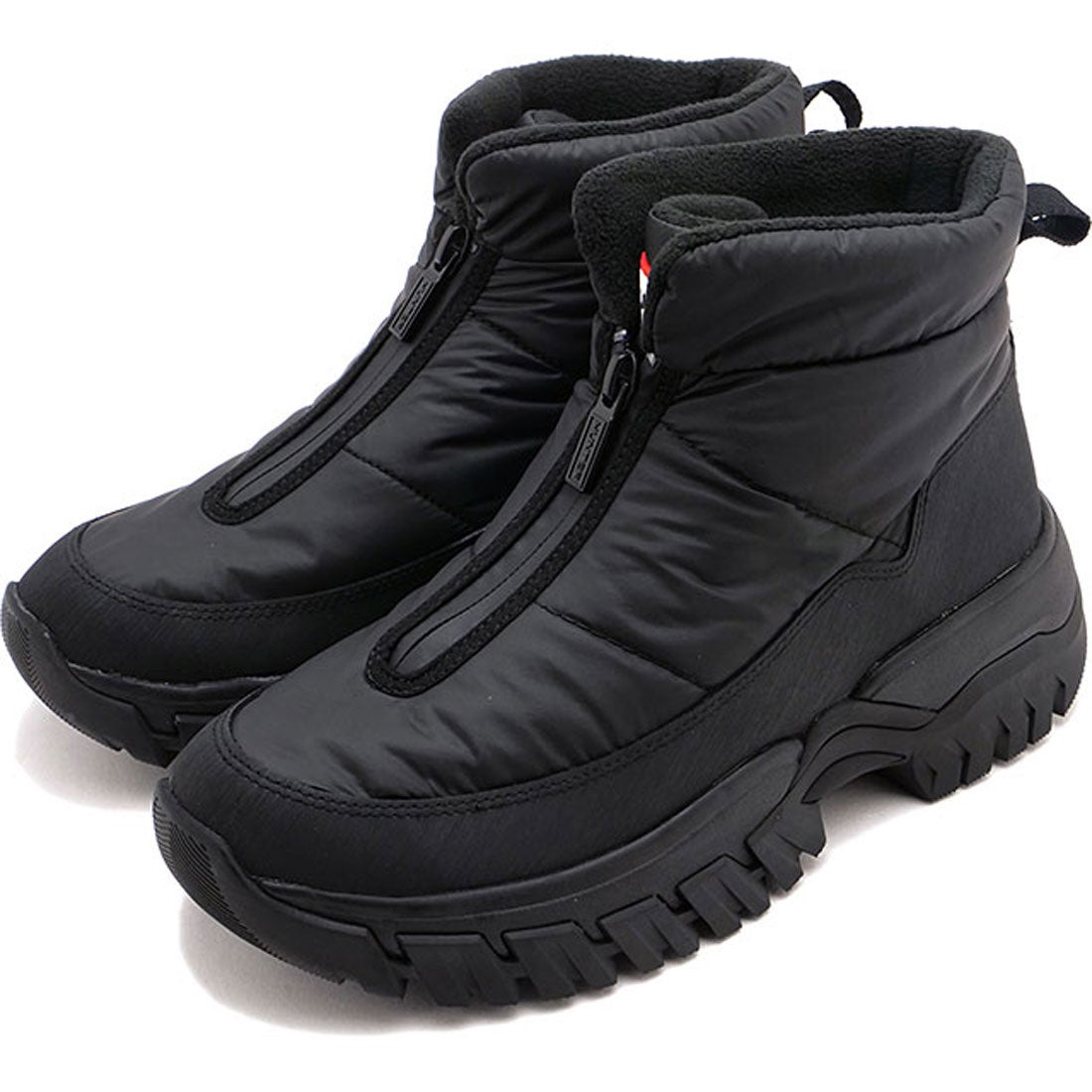 ハンター HUNTER INTREPID WANDERER ANKLE ZIP SNOW BOOT BLACK