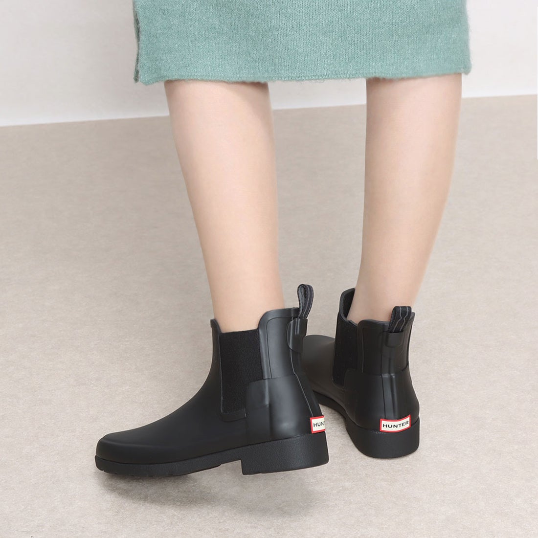 ハンター HUNTER 【レディース】リファインドチェルシーブーツ （BLK