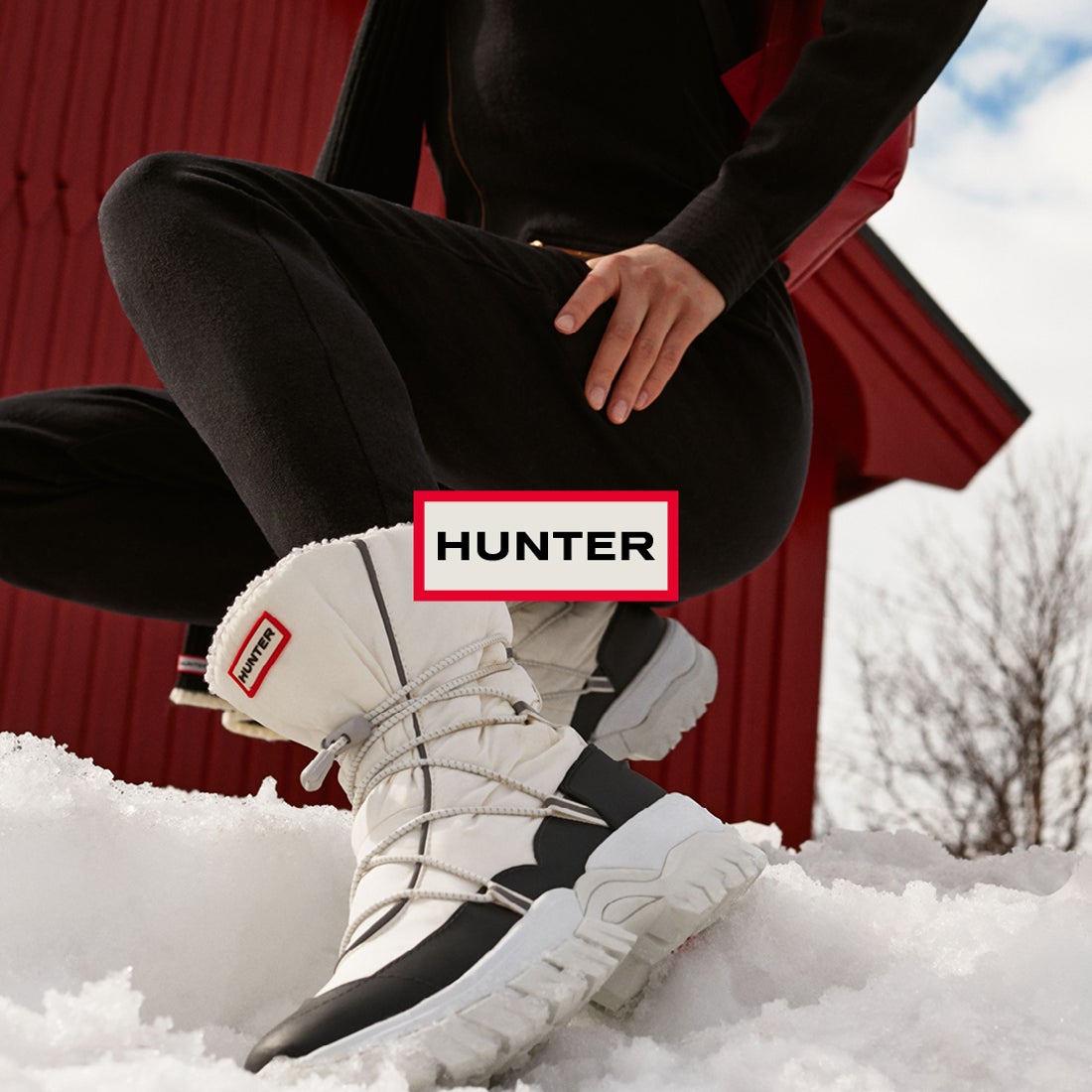 ハンター HUNTER 【レディース】リサイクルポリエステルスノーブーツ