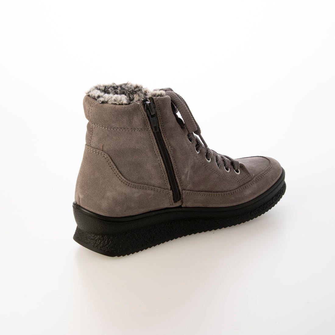 イマック IMAC ライニングムートンレースアップブーツ （グレー