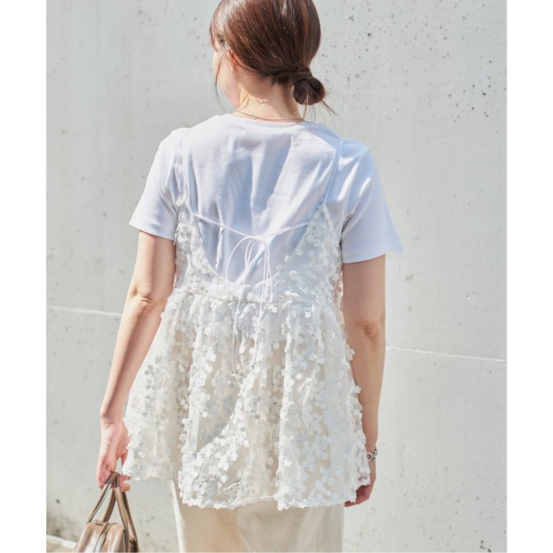 イエナ IENA 《追加予約》フラワーエンブロイダリー キャミソール