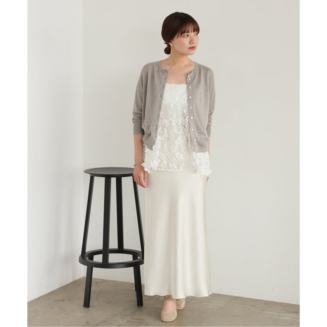 イエナ IENA 《追加予約》フラワーエンブロイダリー キャミソール