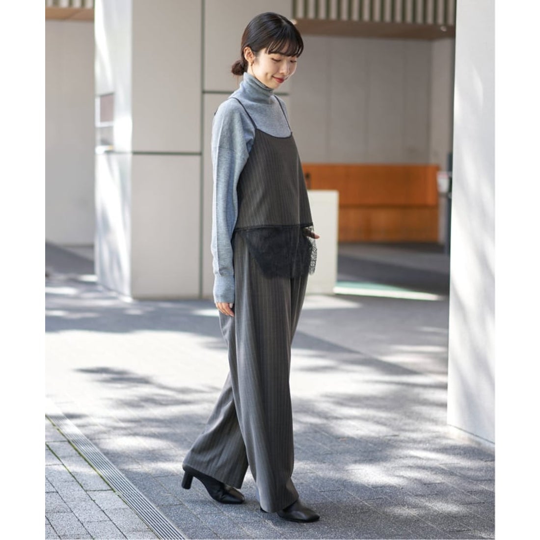 イエナ IENA 《追加予約》レースヘムキャミソール （グレー