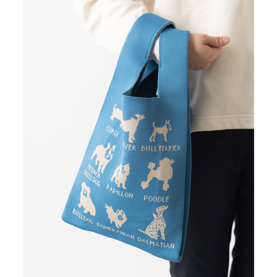 ジュビリー Jubilee ニットトートバッグ 大きめマルシェサイズ 猫や犬