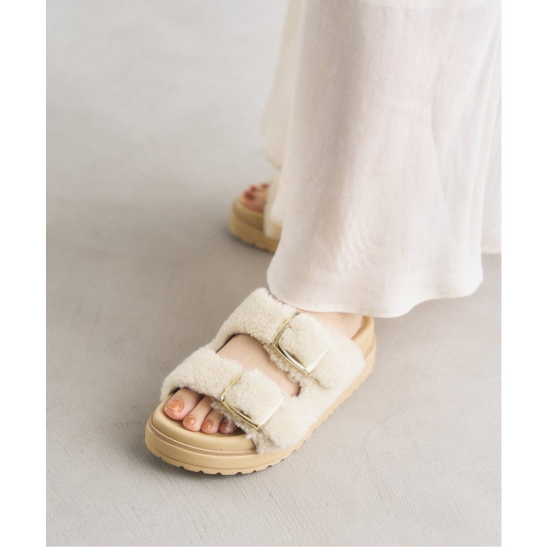 ル タロン LE TALON レザーボアベルトサンダル （ブラウン