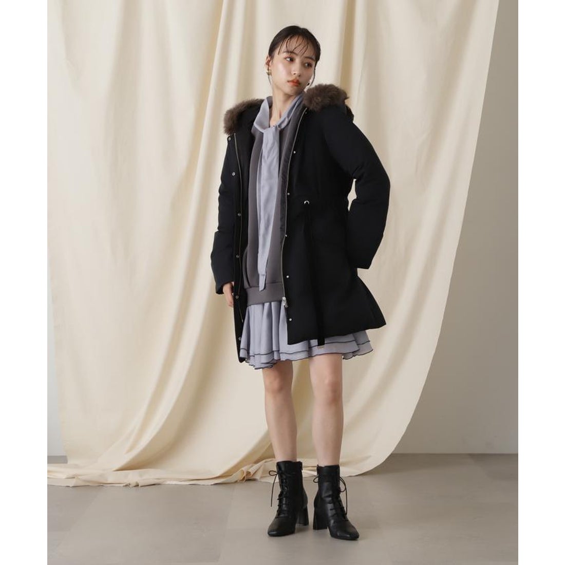 ジルバイジルスチュアート JILL by JILLSTUART ミリタリーリバーシブル