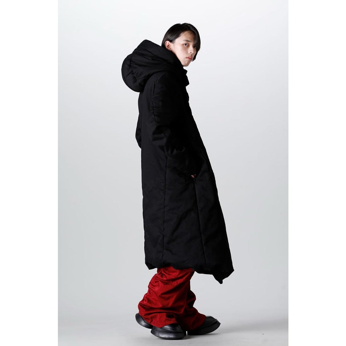 ユリウス JULIUS 10oz Stretch Denim Padded Coat （BLACK