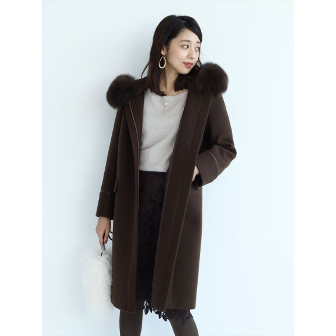 JUSGLITTY 3wayコート （ブラウン） -靴＆ファッション通販 ロコンド