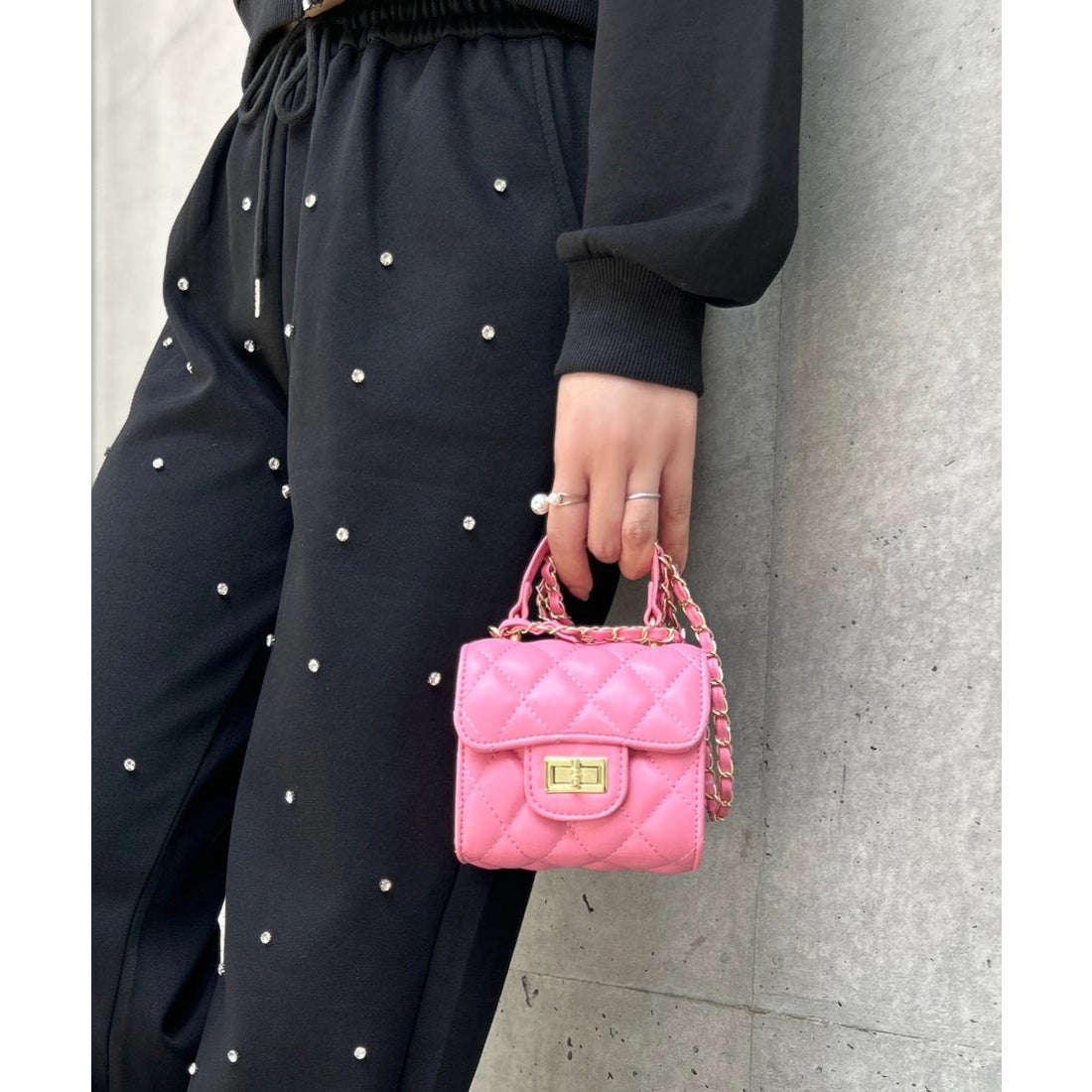 ジュリアブティック JULIA BOUTIQUE キルティングチェーンミニバッグ