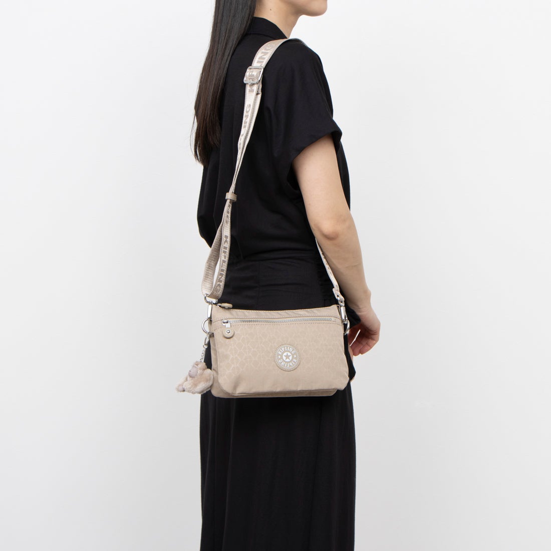 キプリング Kipling RIRI ZIP クロスボディバッグ （Glorious Silver