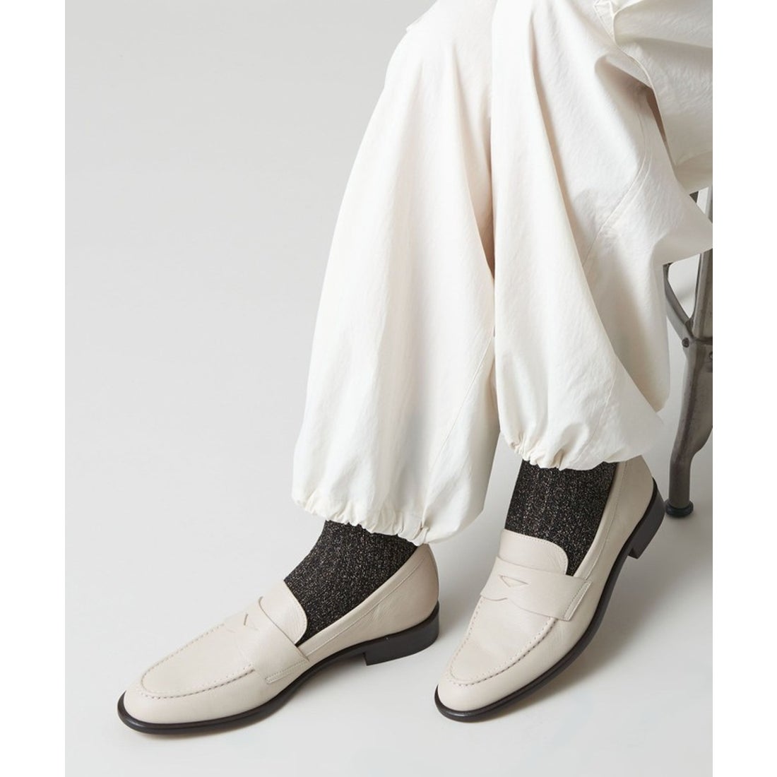 ODETTE E ODILE SLペニーローファー フラット25↓↑ （BLACK