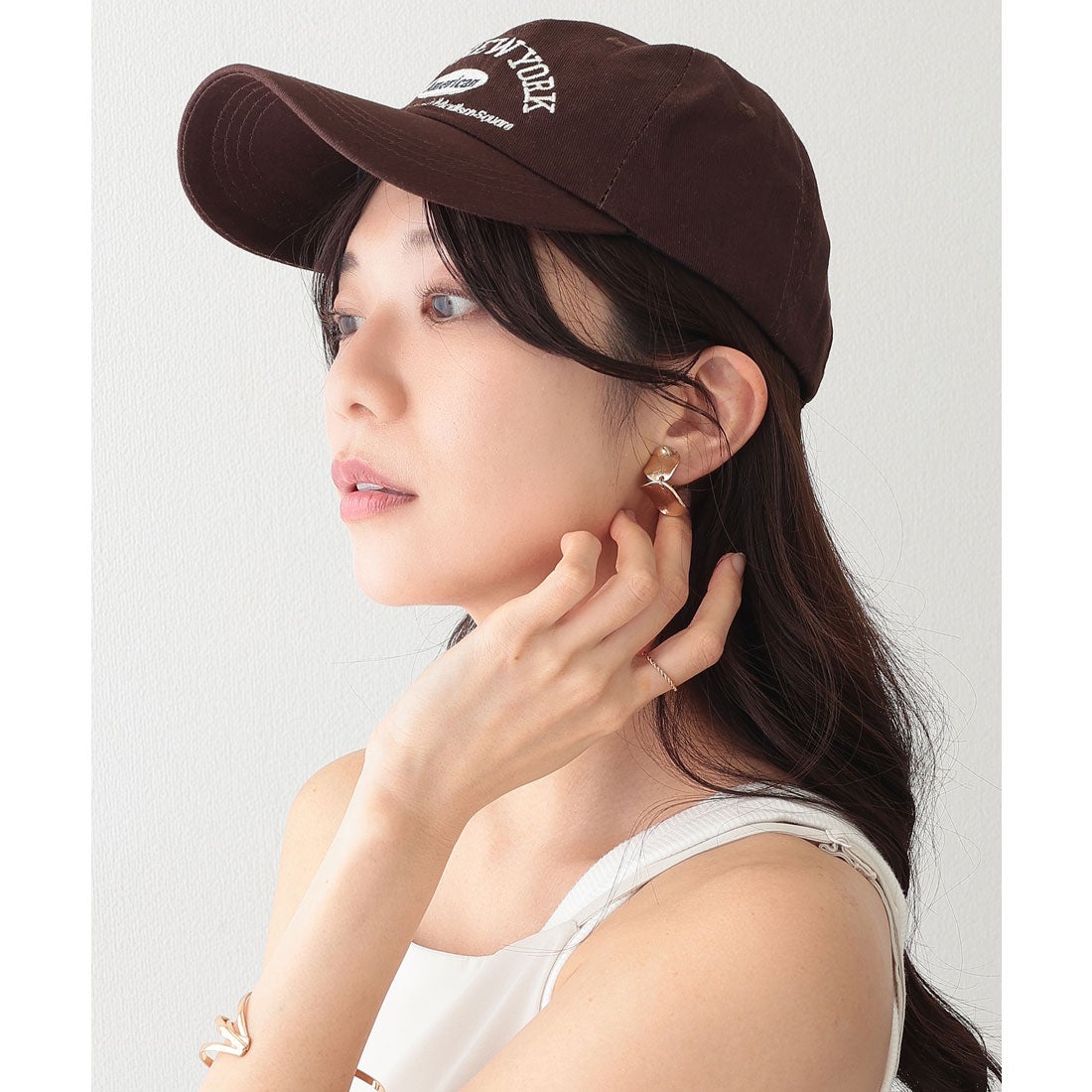 レースレディース Lace Ladies 配色 ロゴ 刺繍 ベースボール キャップ