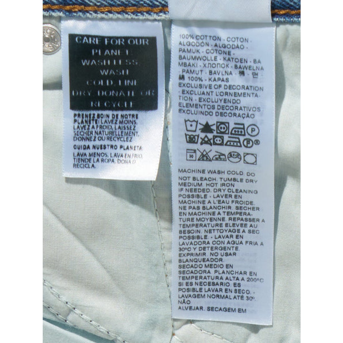 リーバイス LEVI'S XL STRAIGHT ミディアムインディゴ THANKS FRIEND