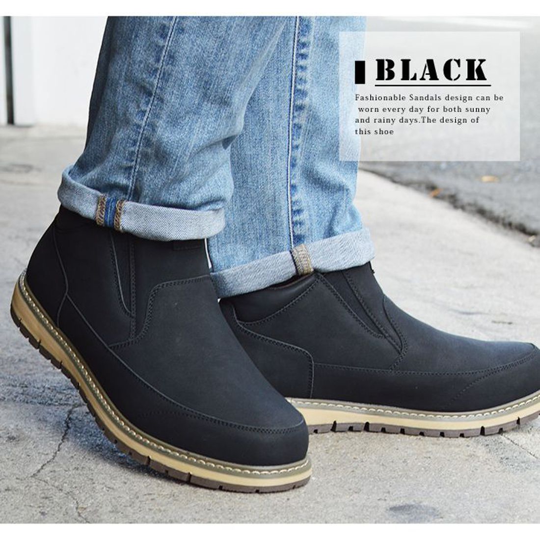 リベルト エドウィン LiBERTO EDWIN メンズ ブーツ 防水 サイドゴア