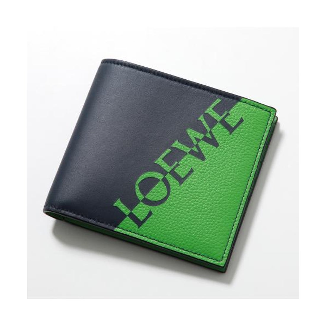 ロエベ LOEWE LOEWE 二つ折り財布 C314302X01 切替 ロゴ スモール ミニ