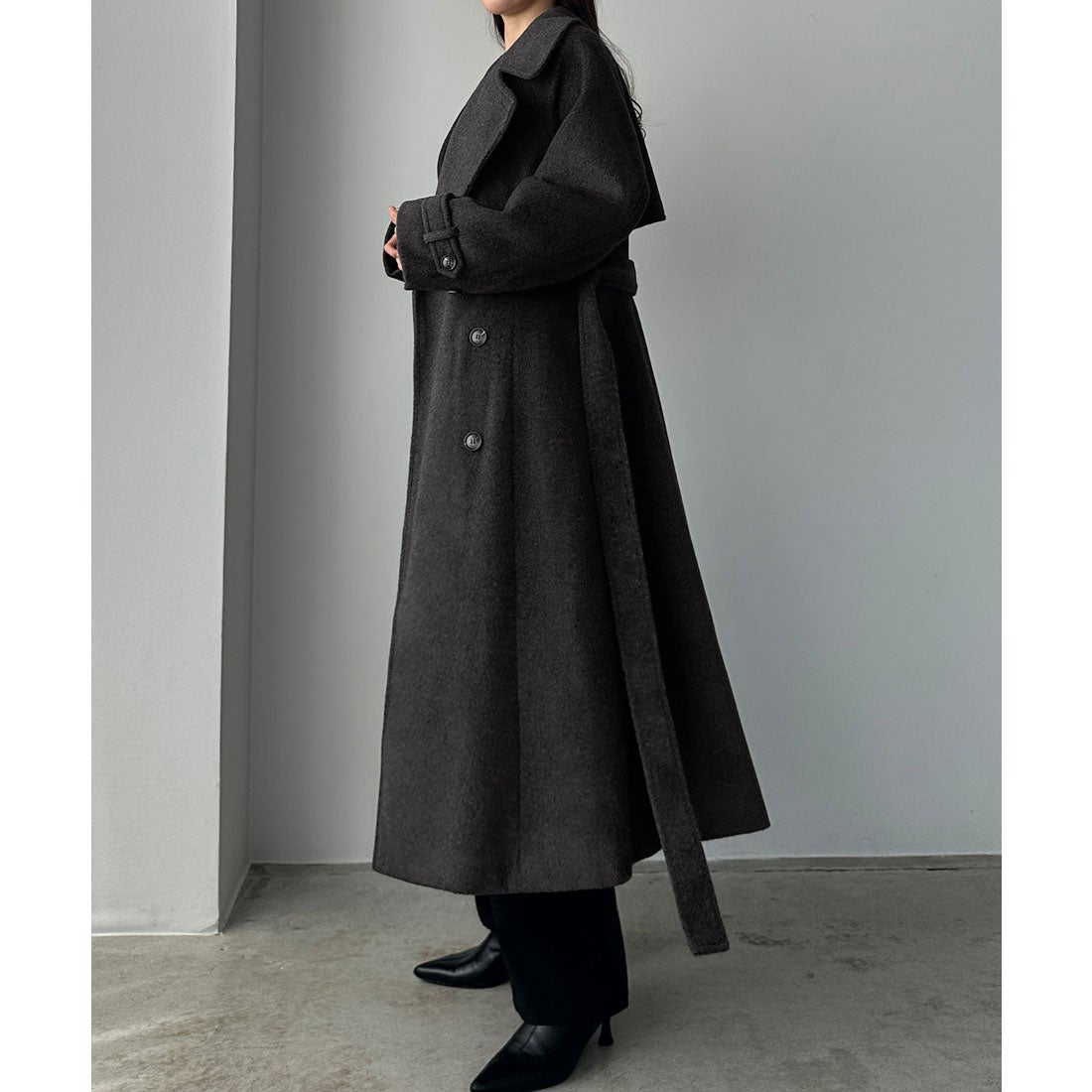 ルエレ Louere Louere 2wayハイネックウールライクウエストシェイプ