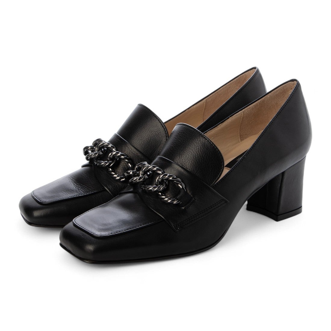 ランバン コレクション LANVIN COLLECTION チェーンモチーフローファー