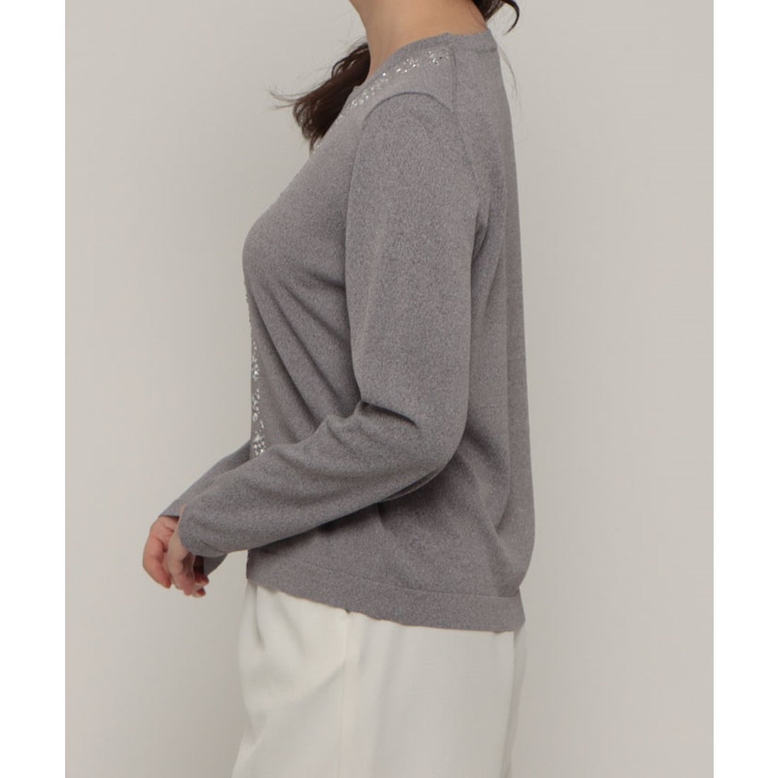 マダム ジョコンダ MADAM JOCONDE 【アンサンブル対応】モチーフニット