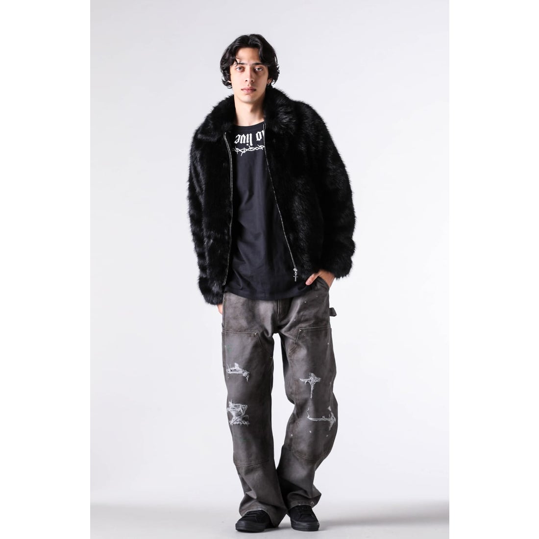 ラストネスト LAST NEST Fur Jacket （Black） -FASCINATE