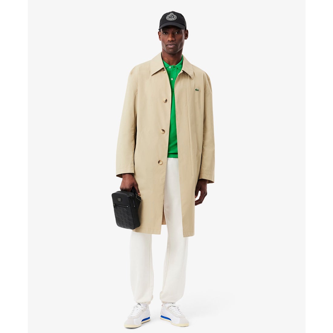 ラコステ LACOSTE NOMOGRAMME モノグラムショルダーバッグ （ベージュ