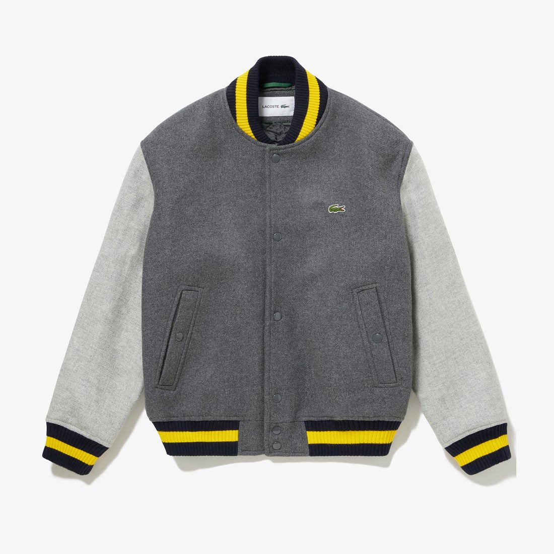 ラコステ LACOSTE ベーシックバーシティジャケット （グレー