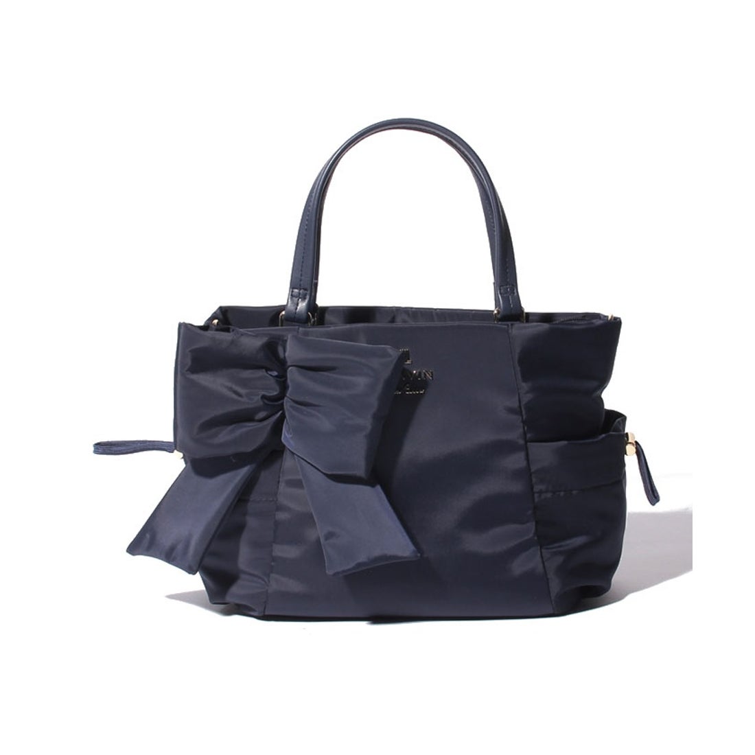 LANVIN en Bleu ニナ 大リボン付き2wayトートバッグM ダークブルー6