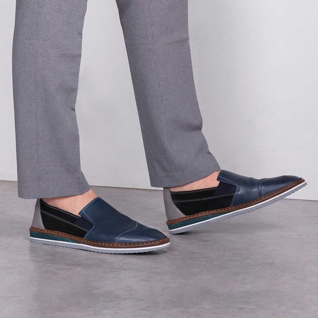 ランバン オン ブルー LANVIN en Bleu バイカラースリッポン