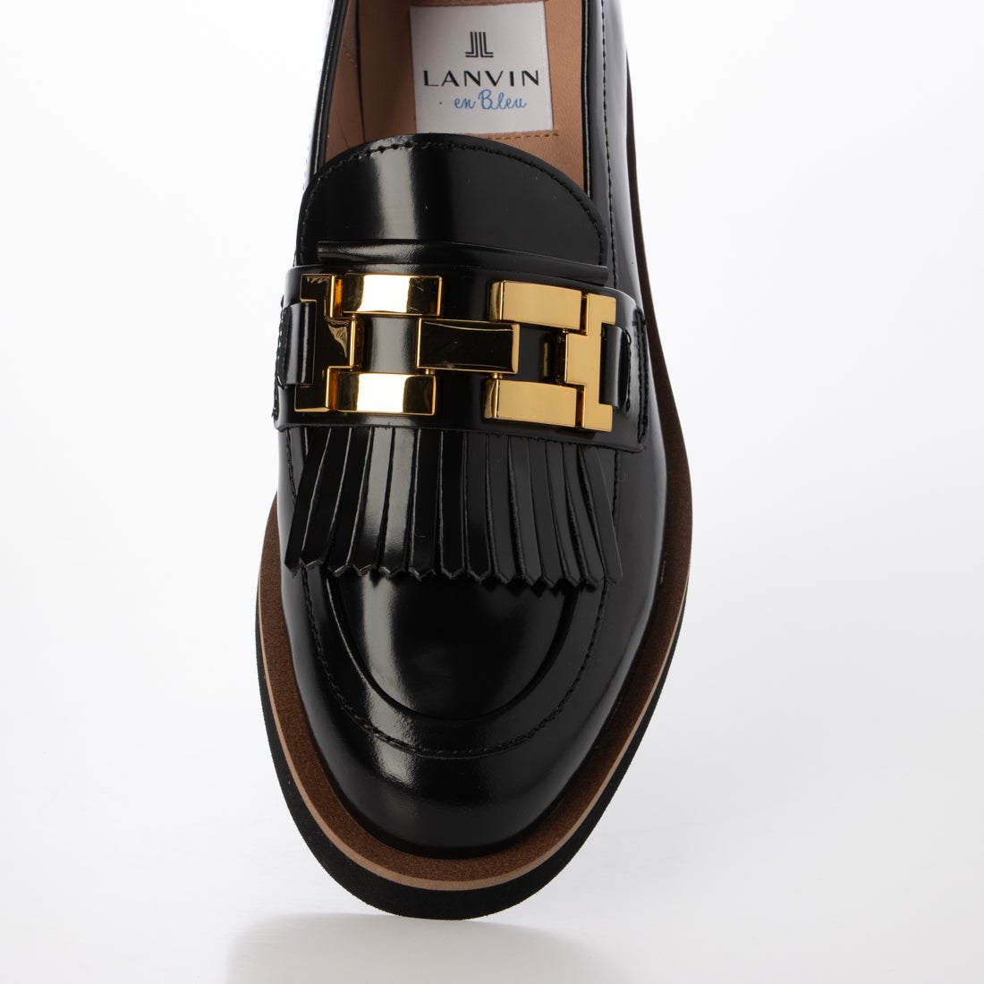 ランバン オン ブルー LANVIN en Bleu ビットフリンジローファー （B