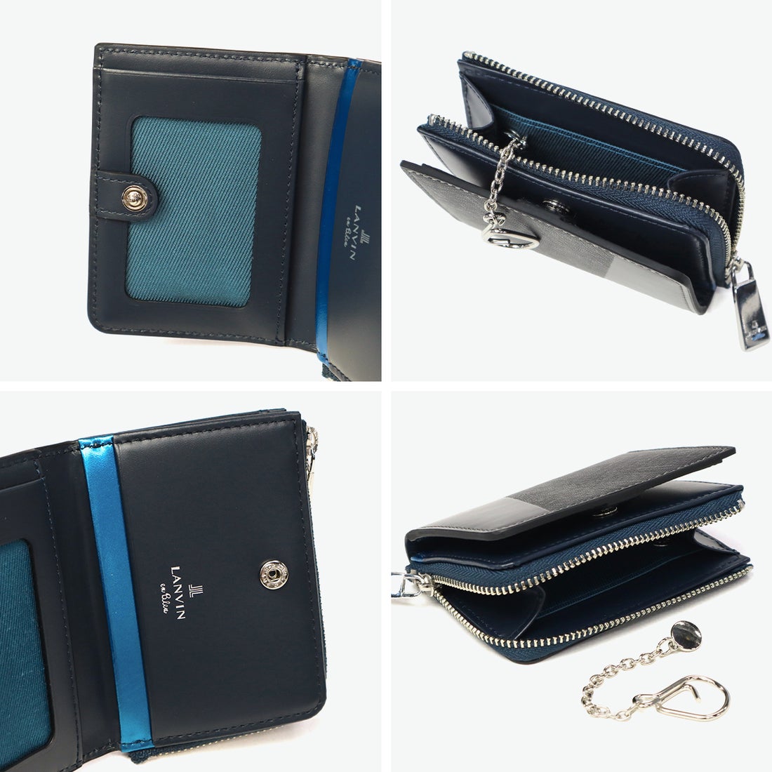 ランバン オン ブルー LANVIN en Bleu パスケース メンズ 二つ折り