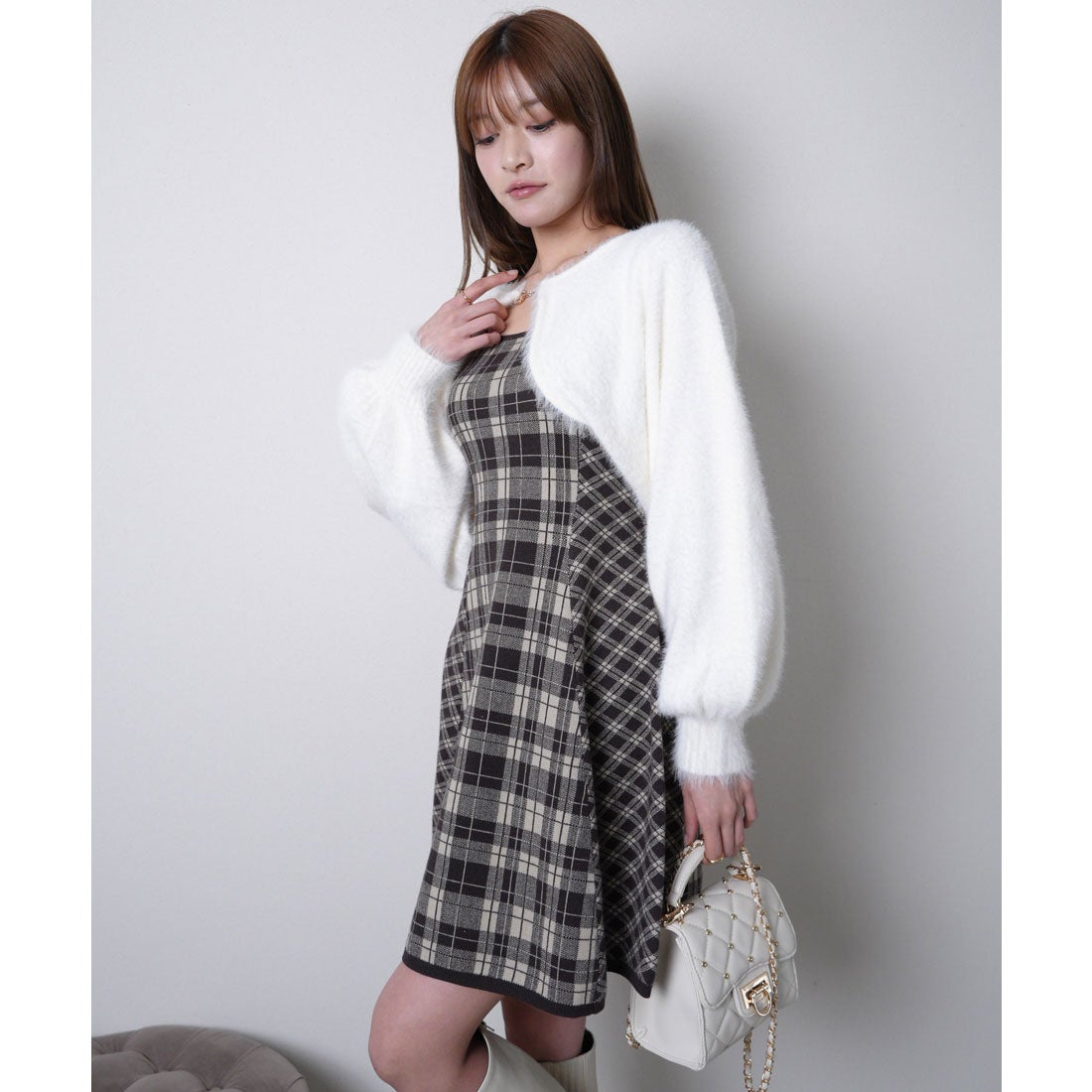 リップサービス LIP SERVICE 【形が選べる】フェザーチェック