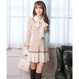 リップサービス LIP SERVICE シャツドッキングプリーツワンピース