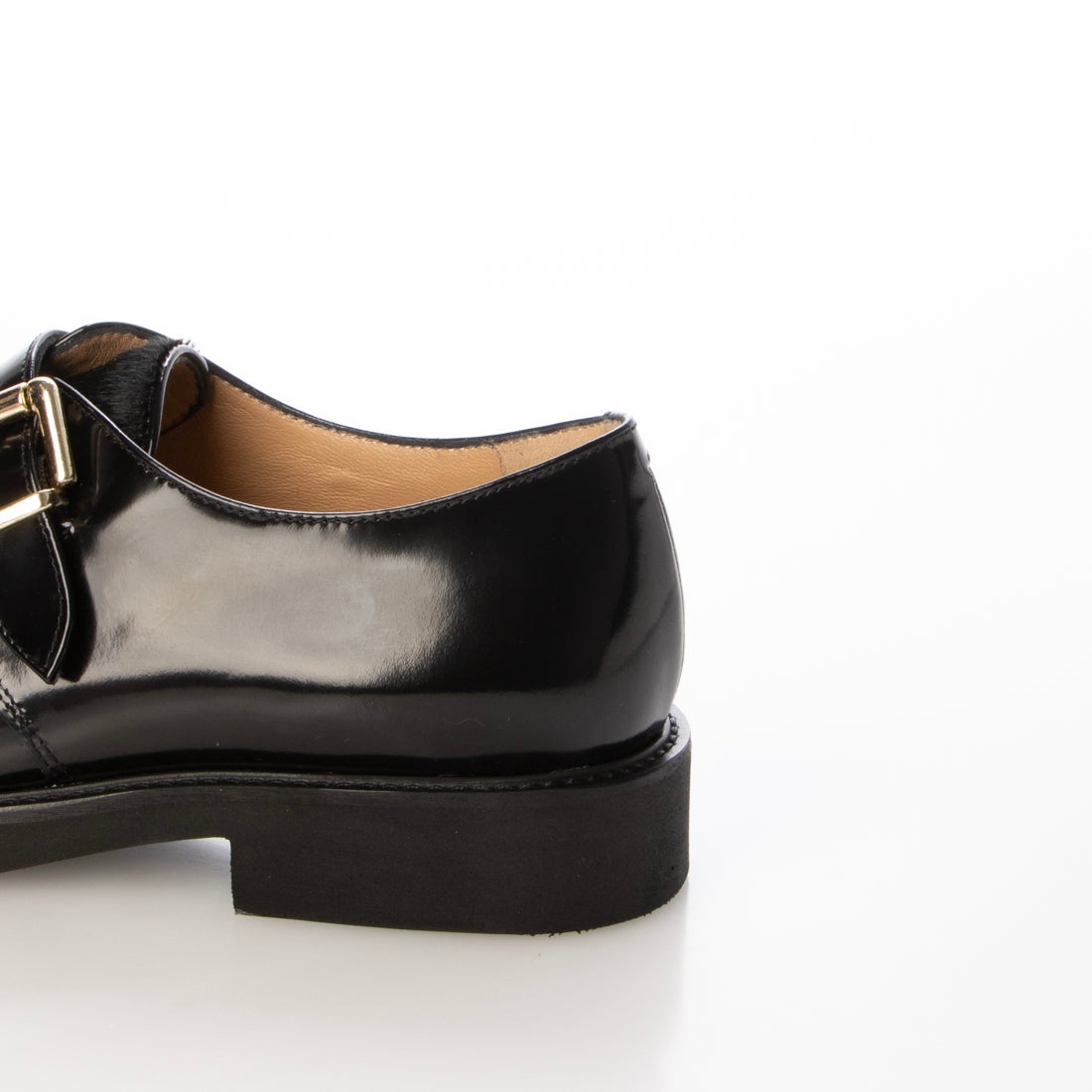 ルカ グロッシ Luca Grossi 異素材コンビモンクストラップシューズ